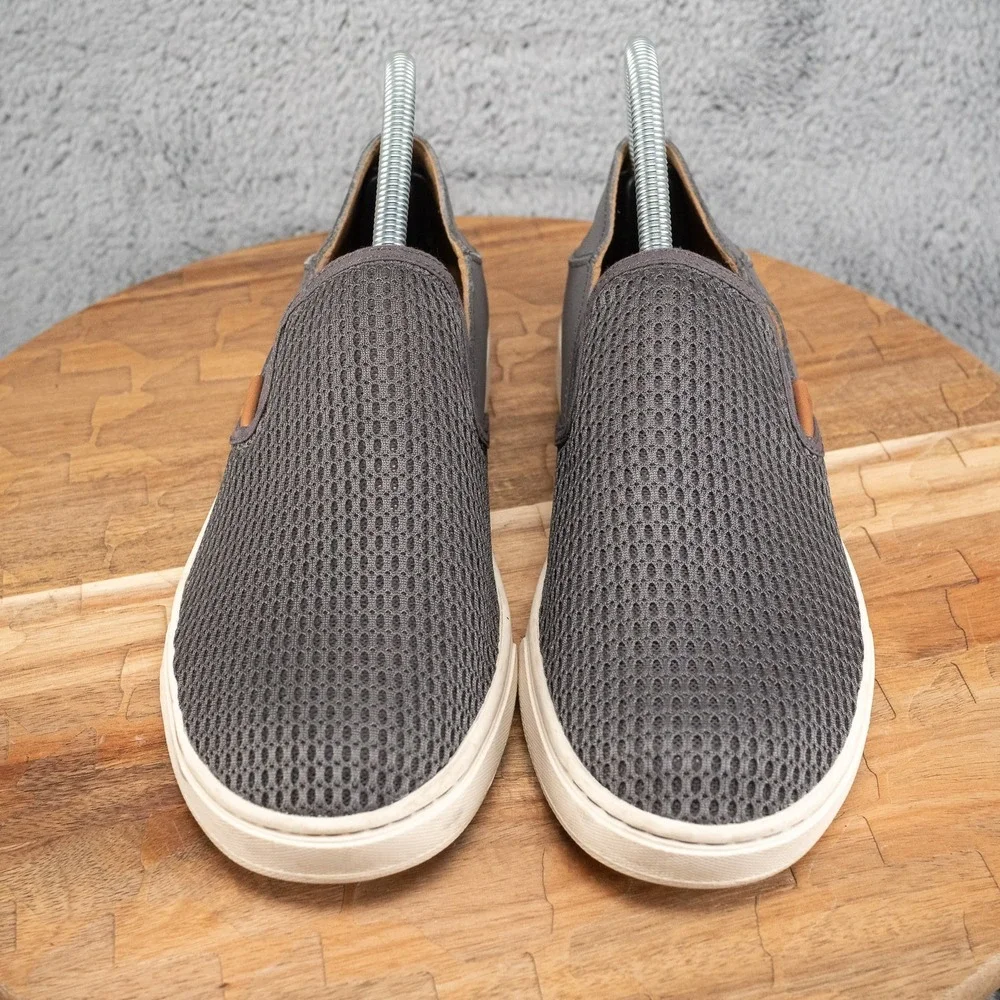 Women's OluKai Pehuea Slip-On Sneakers in color Pavement Size 8 MSRP: $100